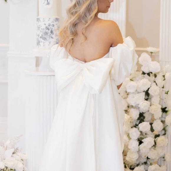 Ivory Bridal Shower Dress - Picture 4 of 7